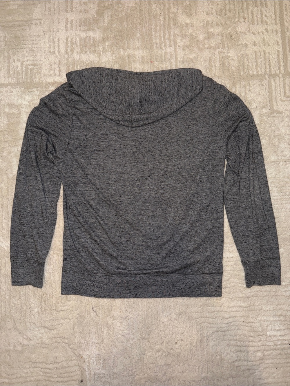 American Eagle Outfitters Charcoal Gray Zip-Up Hooded Sweater - Picture 3 of 3
